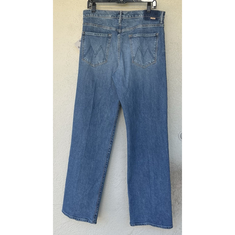NWT Mother Jeans Mid Rise Tunnel Vision Sneak I’m A Winner Size 32 Straight Leg - Picture 8 of 14